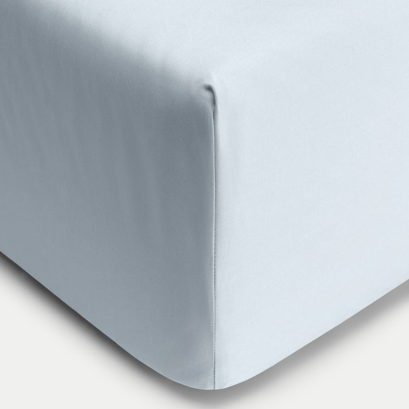 Hoeslaken Egyptisch katoen Percal 400TC | Pastel Blue