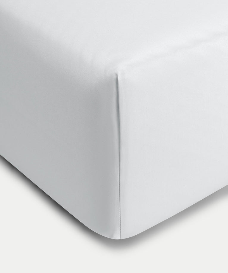 Fitted Sheet Egyptian Cotton Sateen 400TC | Silver Grey