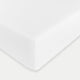 Egyptian Cotton Fitted Sheet Percale 400TC | White