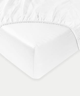 Kids Fitted Sheet Egyptian Cotton Percale 400TC White - Petit Hôtel Kids Fitted Sheet Egyptian Cotton Percale 400TC White - Petit Hôtel