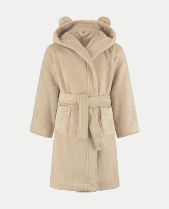 Bathrobe Kids zero-twist cotton | Latte Bathrobe Kids zero-twist cotton | Latte