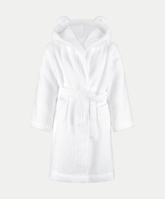 Bathrobe Kids zero-twist cotton | White Bathrobe Kids zero-twist cotton | White