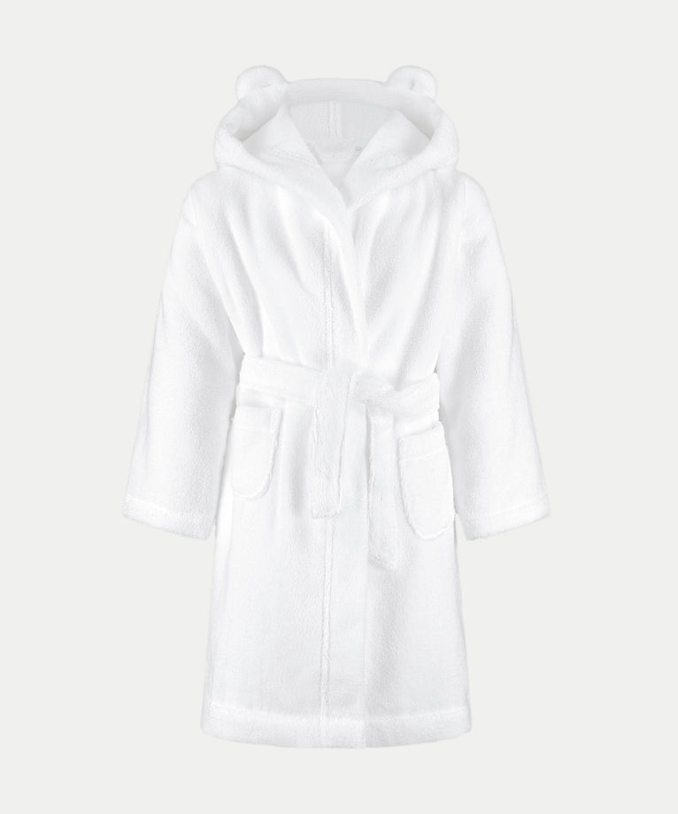 Bathrobe Kids zero-twist cotton | White