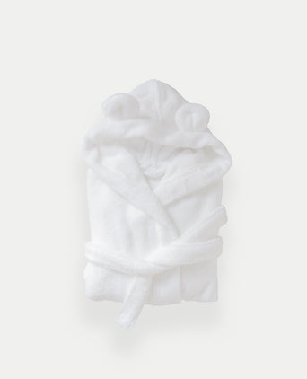 Bathrobe Kids zero-twist cotton | White Bathrobe Kids zero-twist cotton | White