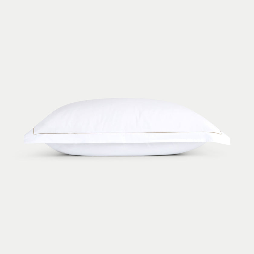 Set of 2 Pillowcases Egyptian Cotton Percale 400TC | Carmel