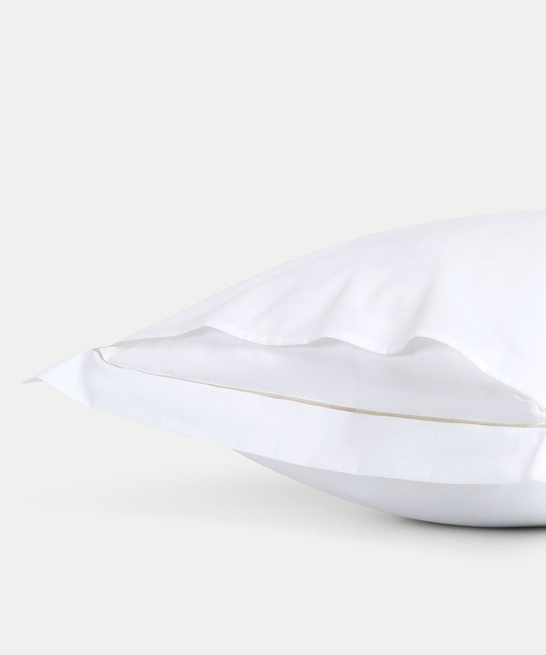 Set of 2 Pillowcases Egyptian Cotton Percale 400TC | Carmel