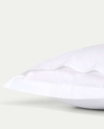 Set of 2 Conservatorium Pillowcases Egyptian Cotton Percale 400TC | White Set of 2 Conservatorium Pillowcases Egyptian Cotton Percale 400TC | White