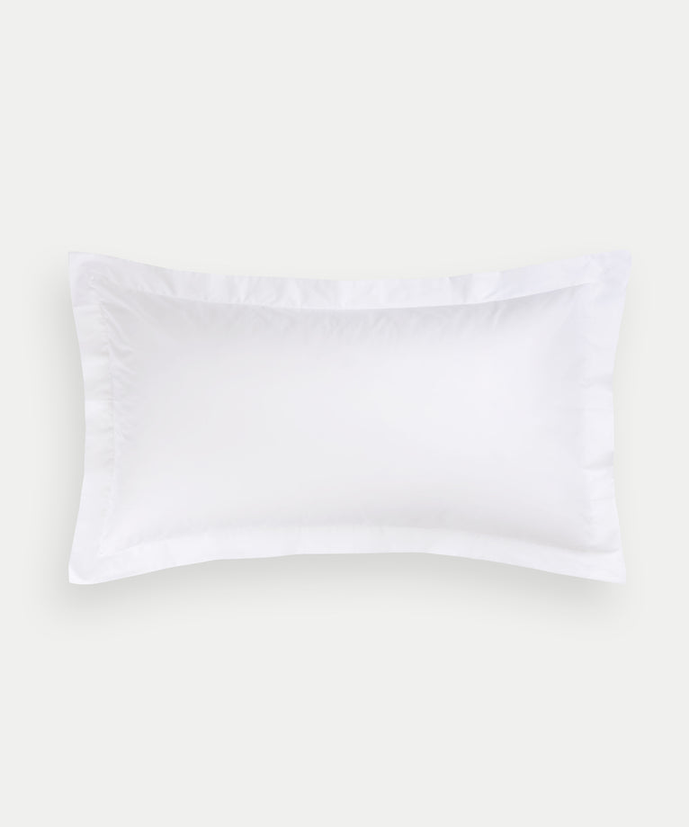 Conservatorium Pillowcase Egyptian Cotton Percale 400 TC | White