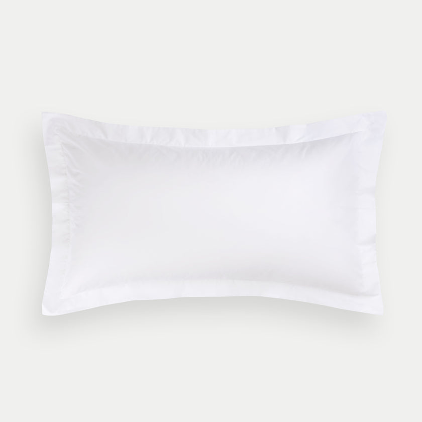 Conservatorium Pillowcase Egyptian Cotton Percale 400 TC | White