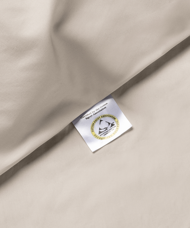 Set of 2 Pillowcases Egyptian Cotton Percale 400TC | Latte