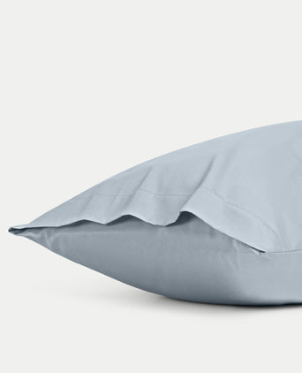 Set of 2 Pillowcases Egyptian Cotton Sateen 400TC | Misty Blue Set of 2 Pillowcases Egyptian Cotton Sateen 400TC | Misty Blue