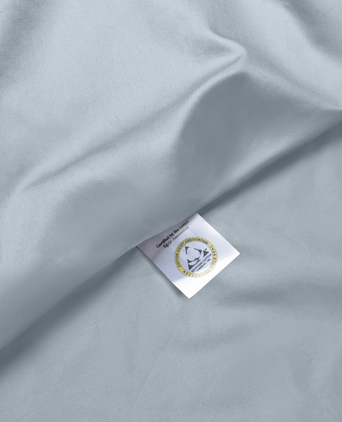 Set of 2 Pillowcases Egyptian Cotton Sateen 400TC | Misty Blue Set of 2 Pillowcases Egyptian Cotton Sateen 400TC | Misty Blue