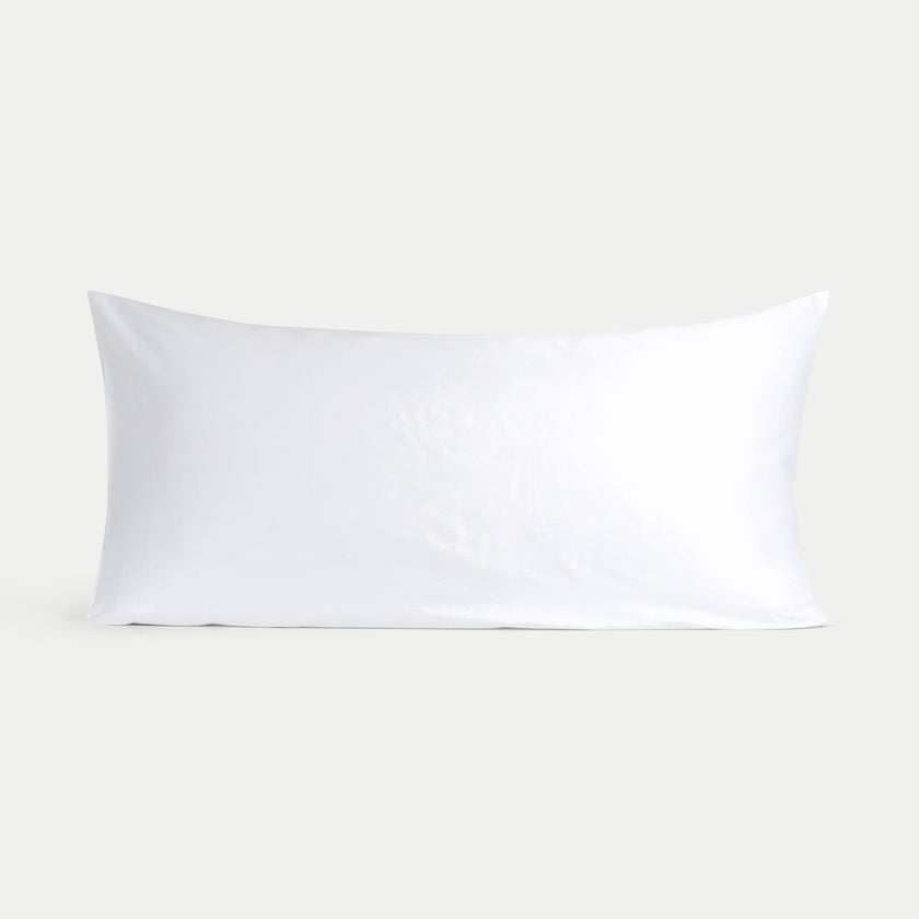 Okura Pillowcase Egyptian Cotton 600TC Sateen | White
