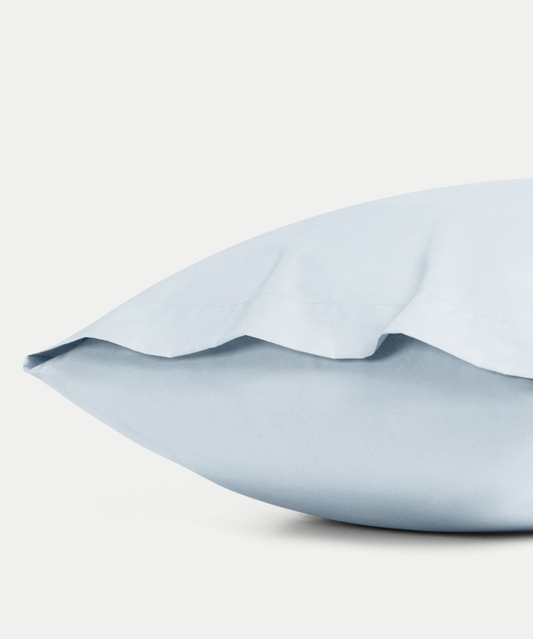 Pillowcase Egyptian Cotton Percale 400TC | Pastel Blue