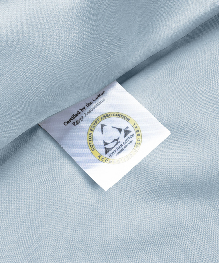 Set of 2 Pillowcases Egyptian Cotton Sateen 400TC | Pastel Blue
