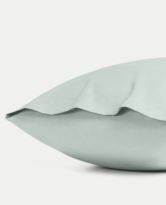 Set of 2 Pillowcases Egyptian Cotton Percale 400TC | Pastel Green Set of 2 Pillowcases Egyptian Cotton Percale 400TC | Pastel Green