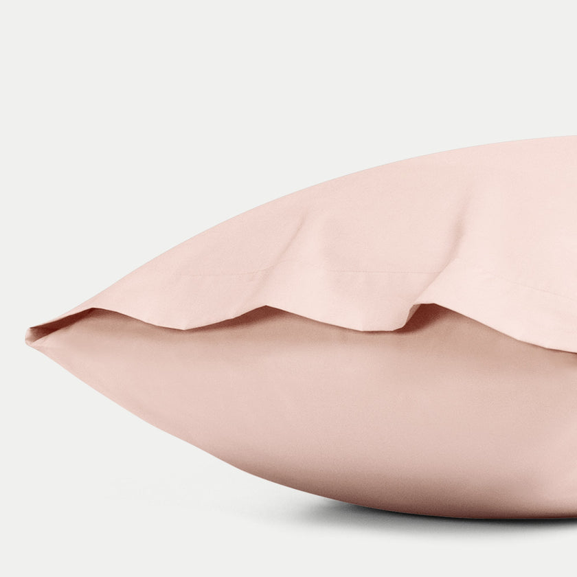 Set van 2 Kussenslopen Egyptisch katoen Percal 400TC | Blush Pink