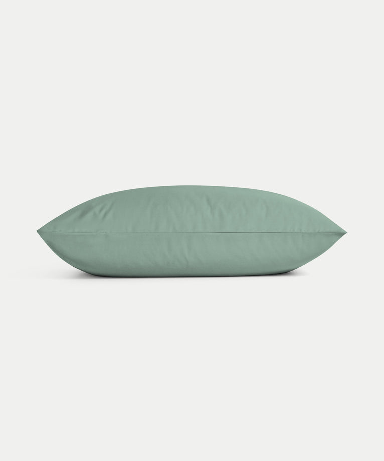 Kids Pillowcase Egyptian Cotton Sateen 400TC Sage Green - Petit Hôtel