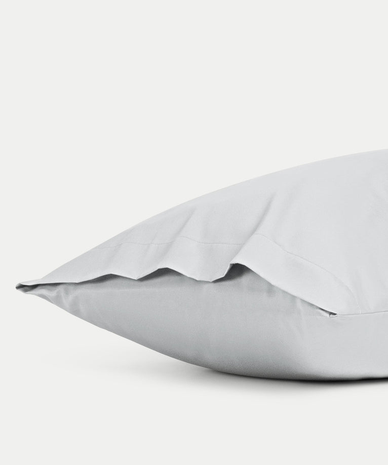 Set of 2 Pillowcases Egyptian Cotton Sateen 400TC | Silver Grey