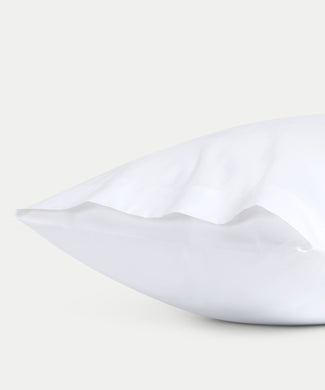 Set of 2 Pillowcases Egyptian Cotton Percale 400TC | White Set of 2 Pillowcases Egyptian Cotton Percale 400TC | White