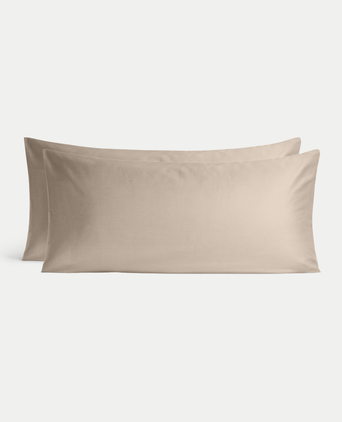 Set of 2 Pillowcases Egyptian Cotton Sateen 400TC | Champagne Set of 2 Pillowcases Egyptian Cotton Sateen 400TC | Champagne
