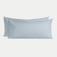 Set of 2 Pillowcases Egyptian Cotton Sateen 400TC | Misty Blue