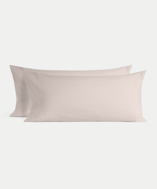 Set of 2 Pillowcases Washed Linen | Oat Set of 2 Pillowcases Washed Linen | Oat
