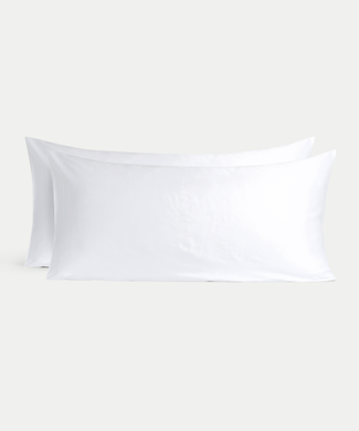 Set of 2 Pillowcases Hotel Okura Egyptian Cotton Sateen 600TC | White Set of 2 Pillowcases Hotel Okura Egyptian Cotton Sateen 600TC | White