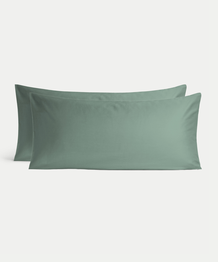 Set of 2 Pillowcases Egyptian Cotton 400TC Sateen | Sage Green