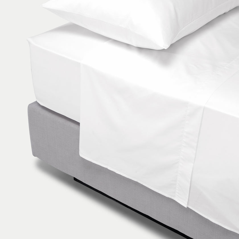 Egyptian Cotton Flat Sheet 400TC Percale 400TC | White