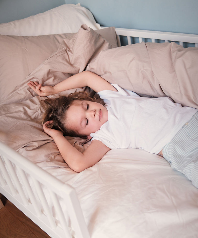 Kids Duvet Cover Egyptian Cotton Percale 400TC Latte - Petit Hôtel