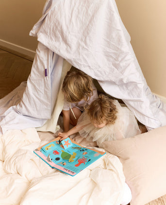 Kids Duvet Cover Egyptian Cotton Percale 400TC Chalk White - Petit Hôtel Kids Duvet Cover Egyptian Cotton Percale 400TC Chalk White - Petit Hôtel