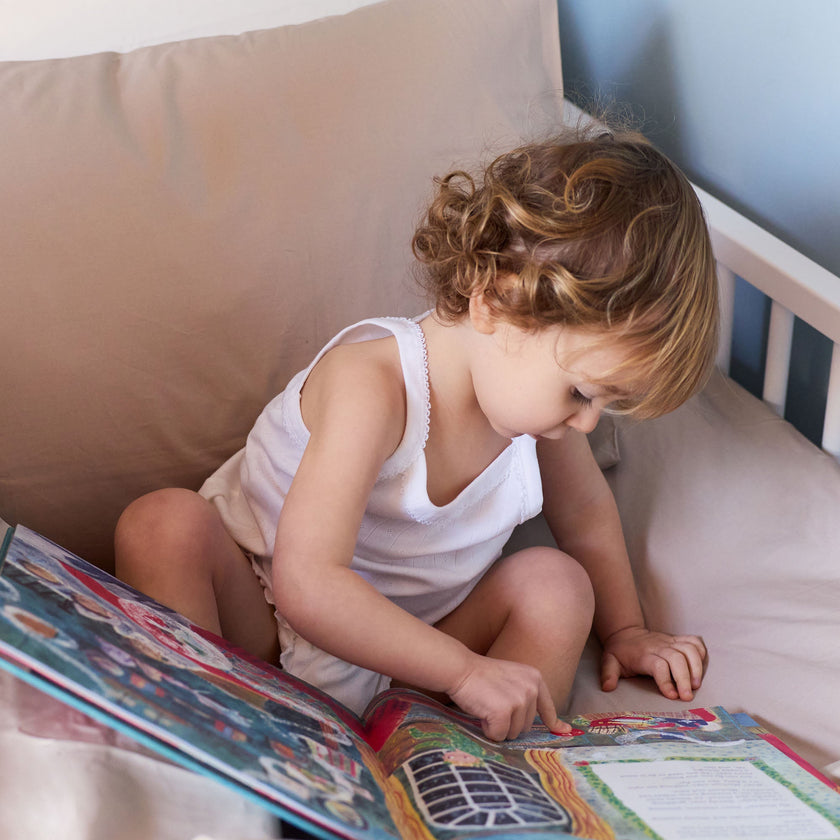 Kids Pillowcase Egyptian Cotton Percale 400TC Latte - Petit Hôtel