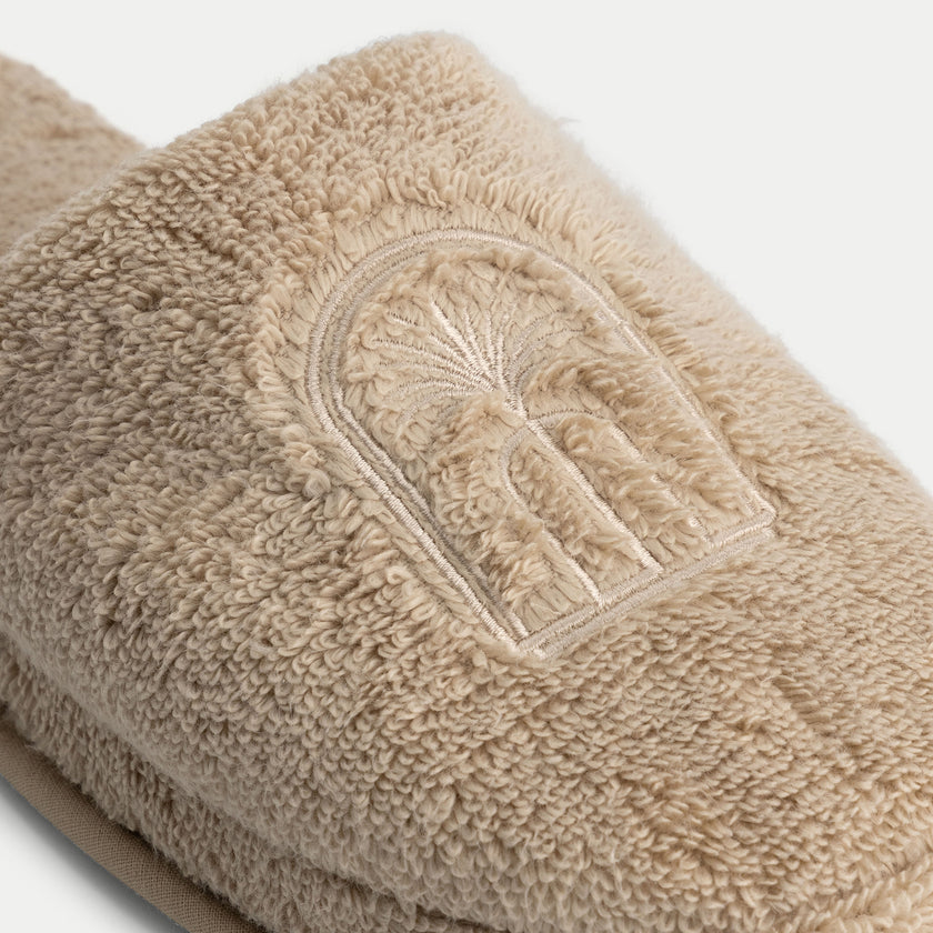 Luxury bathslippers | Latte