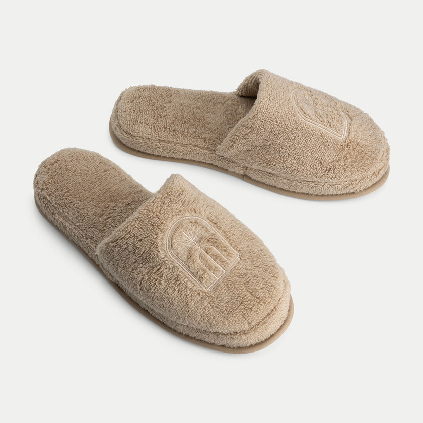 Luxury bathslippers | Latte