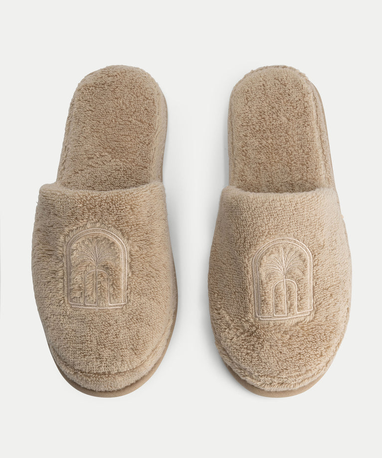 Luxury bathslippers | Latte