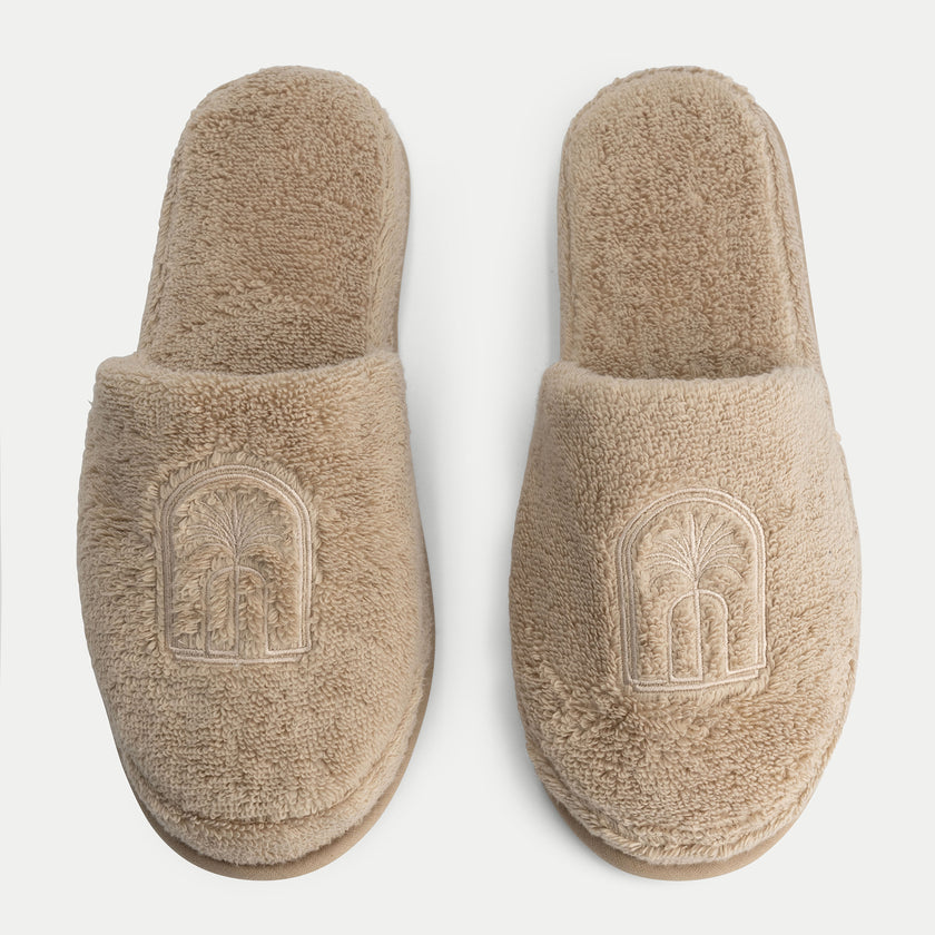 Luxury bathslippers | Latte
