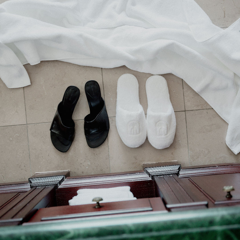 Luxury bathslippers | White