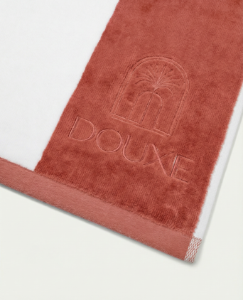 DOUXE Hotel Beach Towel Faded Coral 100x180 cm DOUXE Hotel Beach Towel Faded Coral 100x180 cm