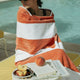 DOUXE Hotel Beach Towel Faded Coral 100x180 cm