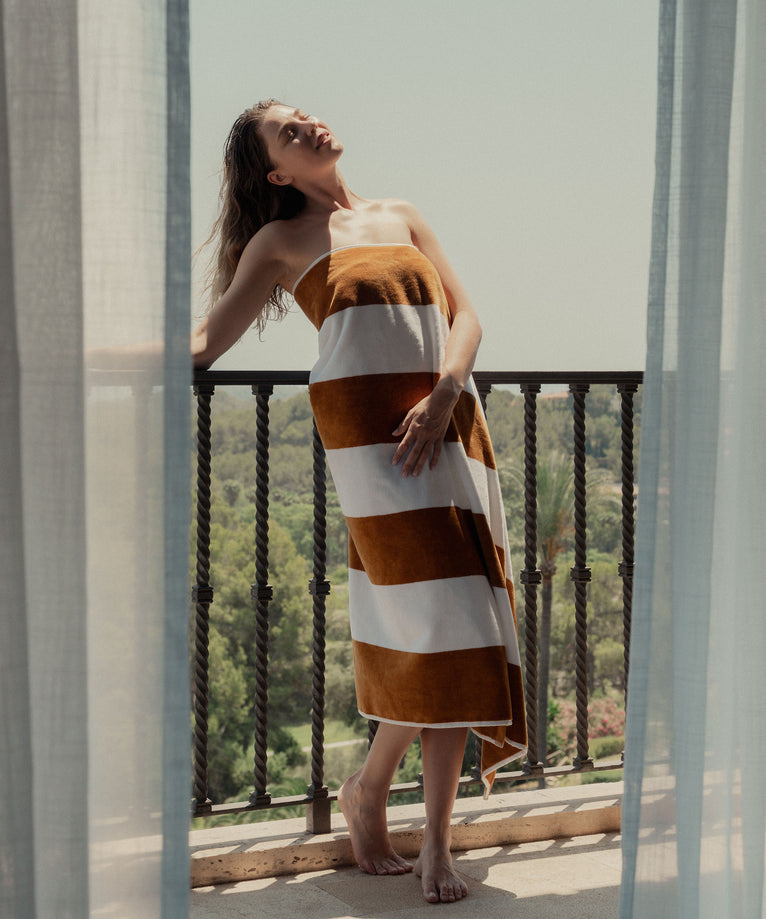 DOUXE Hotel Beach Towel Mustard 100x180 cm