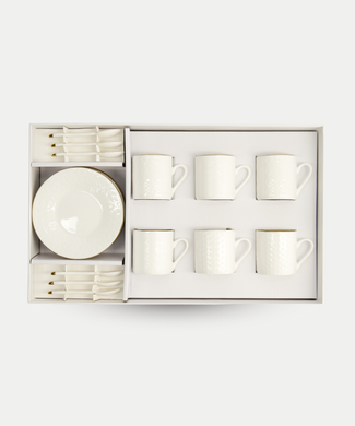 Tokyo Design Studio – Nippon White Gold Rim Espresso Set (18-piece) Tokyo Design Studio – Nippon White Gold Rim Espresso Set (18-piece)