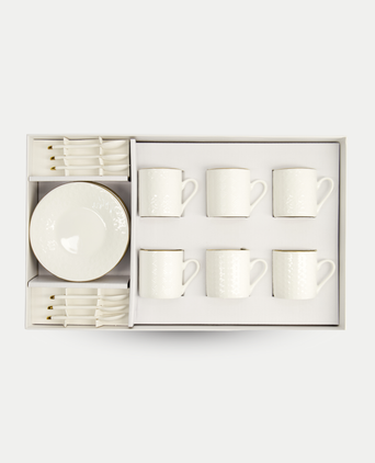Tokyo Design Studio – Nippon White Gold Rim Espresso Set (18-piece) Tokyo Design Studio – Nippon White Gold Rim Espresso Set (18-piece)