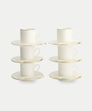 18-delige Tokyo Design Studio Espressoset – Nippon White Gold Rim 18-delige Tokyo Design Studio Espressoset – Nippon White Gold Rim