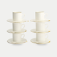 Tokyo Design Studio – Nippon White Gold Rim Espresso Set (18-piece)