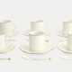 Tokyo Design Studio – Nippon White Gold Rim Espresso Set (18-piece)