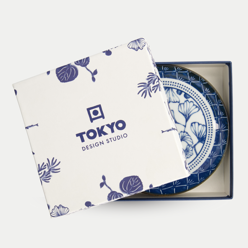 Tokyo Design Studio – Flora Japonica Plate Set (4-piece)