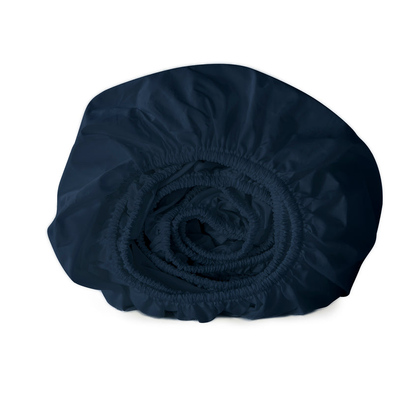 Hoeslaken Egyptisch katoen Satijn 400TC | Harbour Blue | Outlet