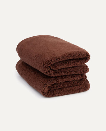 Guest towel zero-twist cotton 40x60 cm (2 pcs) | Chestnut Guest towel zero-twist cotton 40x60 cm (2 pcs) | Chestnut