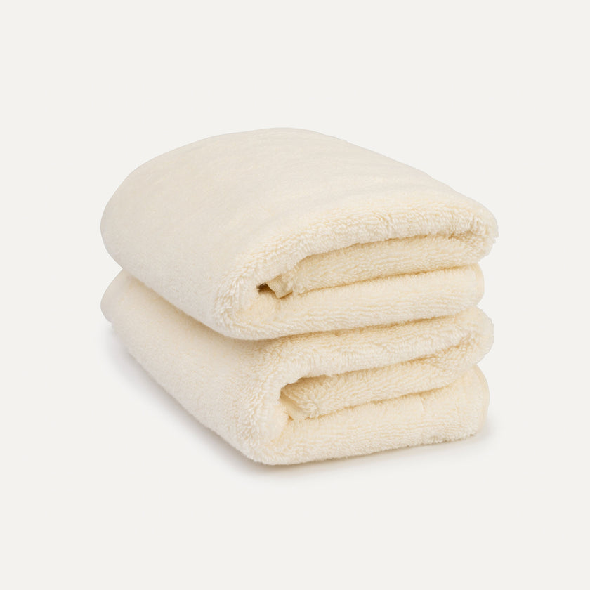 Guest towel zero-twist cotton 40x60 cm (2 pcs) | Cream